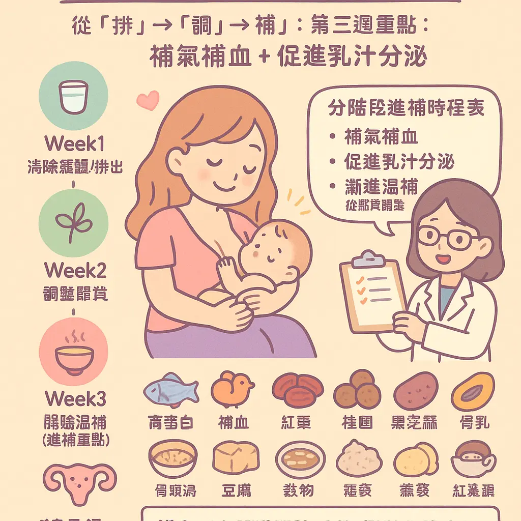 月子餐第三週食譜 - 哺乳期