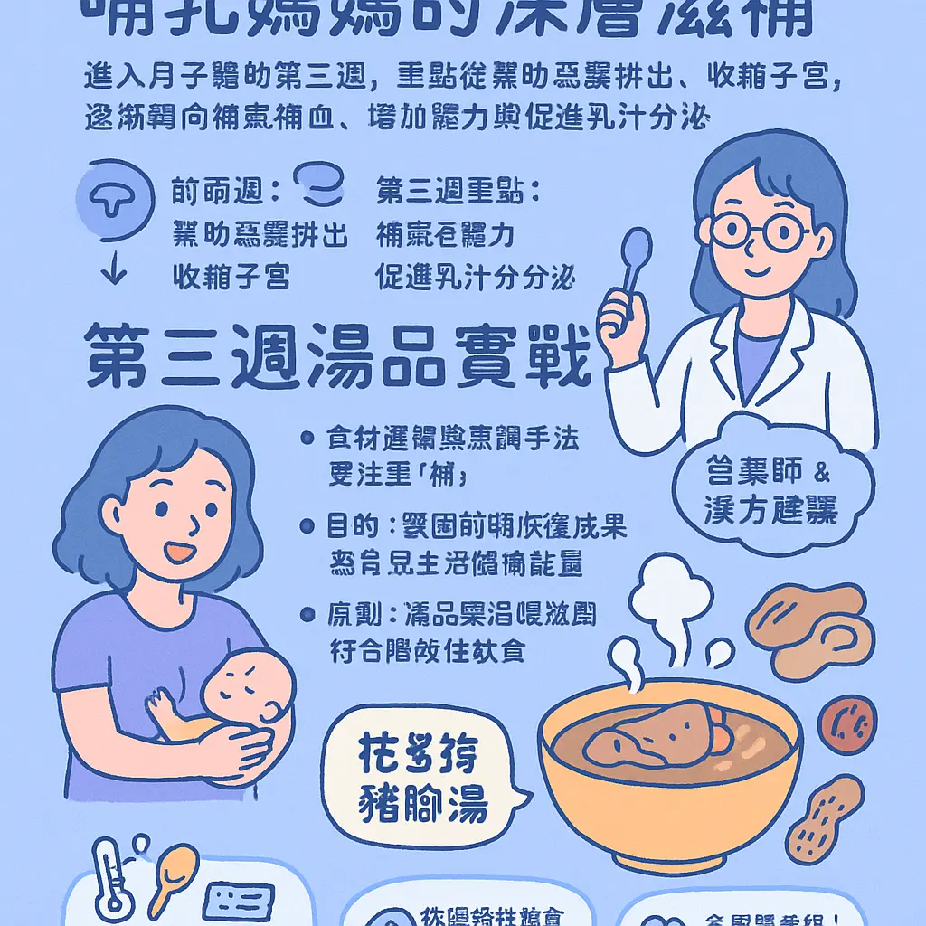 月子餐第三週食譜 - 哺乳媽媽