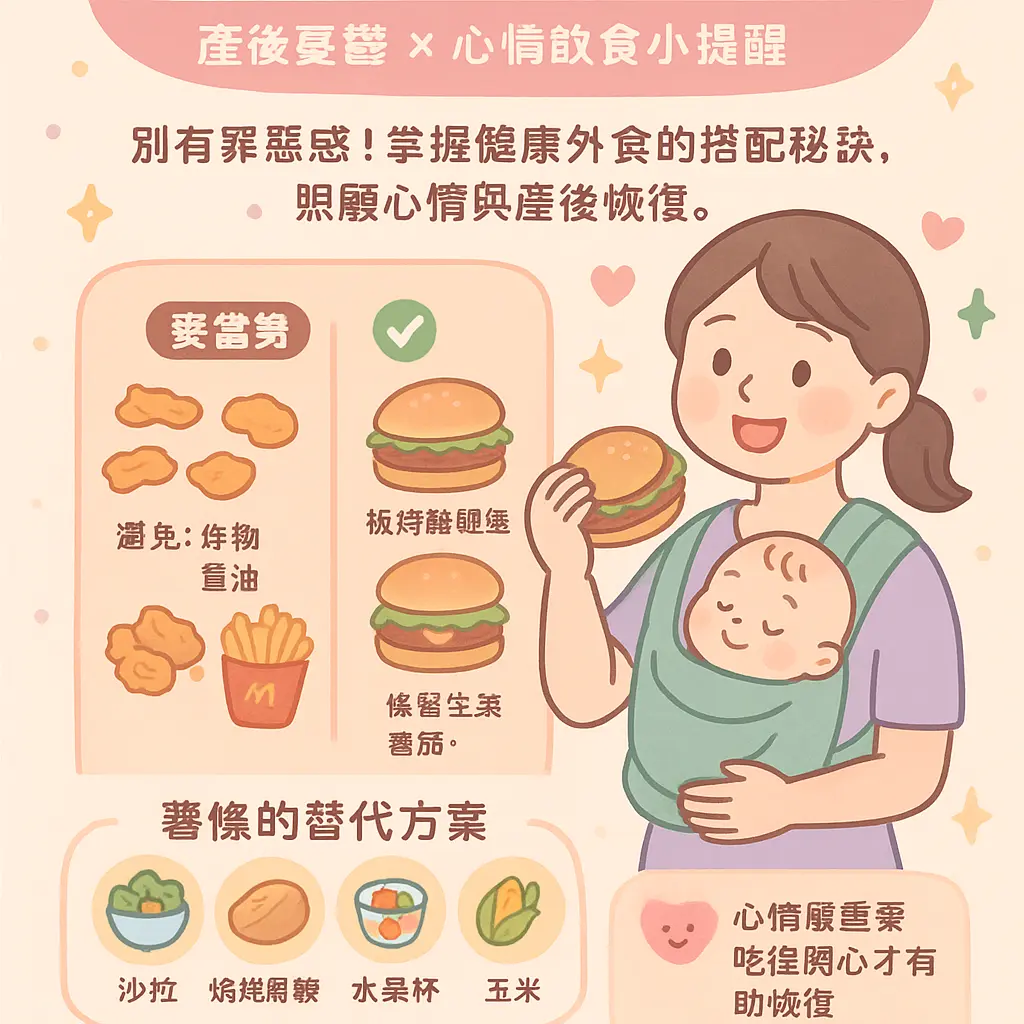 坐月子可以吃麥當勞嗎 - 產後憂鬱