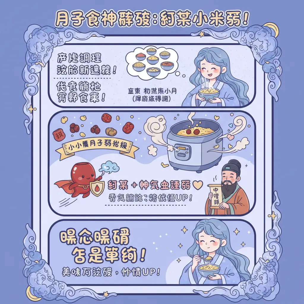 月子餐 小米粥 - 紅棗