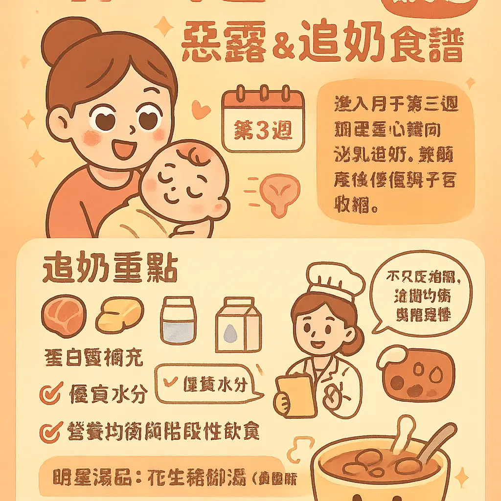 月子餐第三週食譜 - 惡露