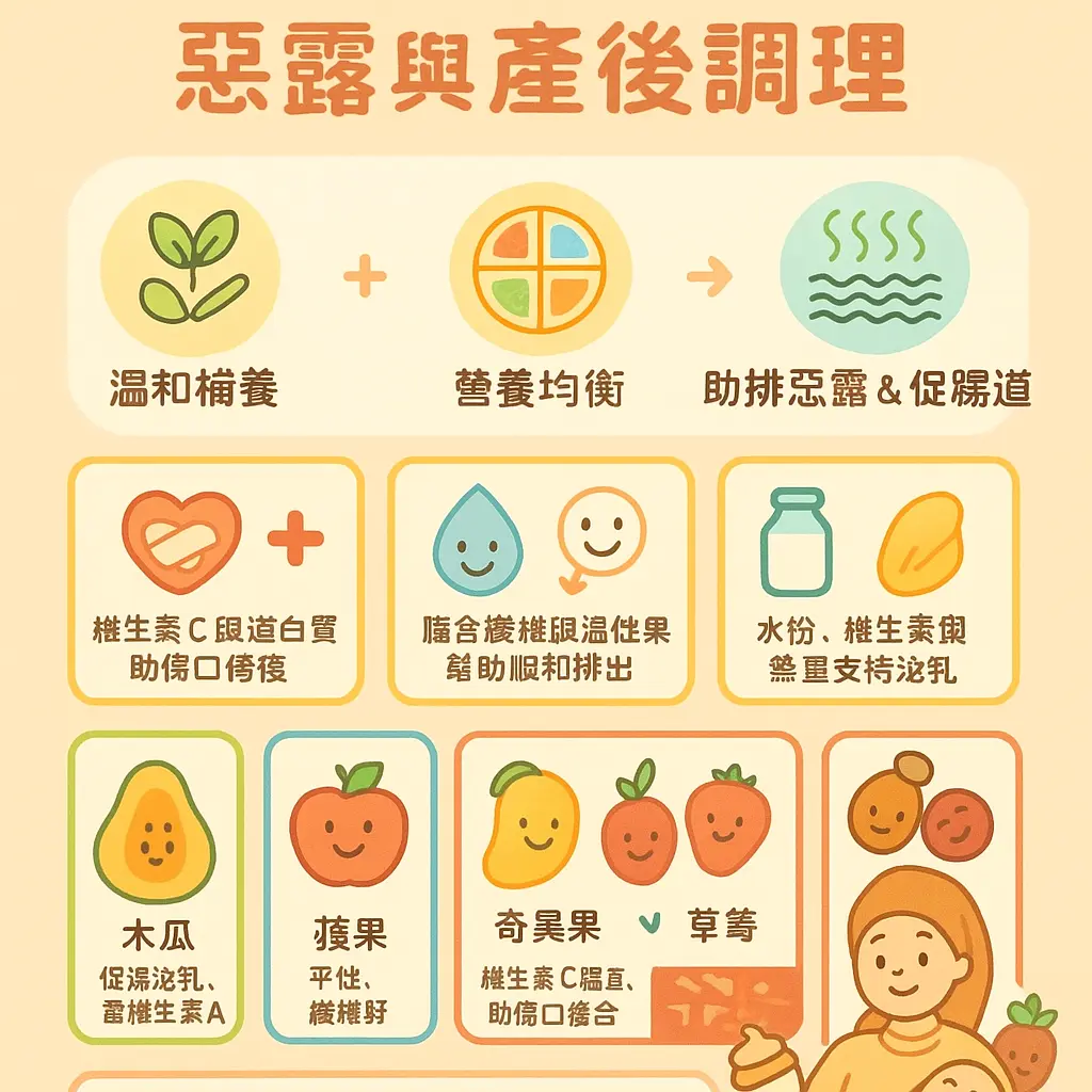 坐月子可以吃什麼水果 - 惡露