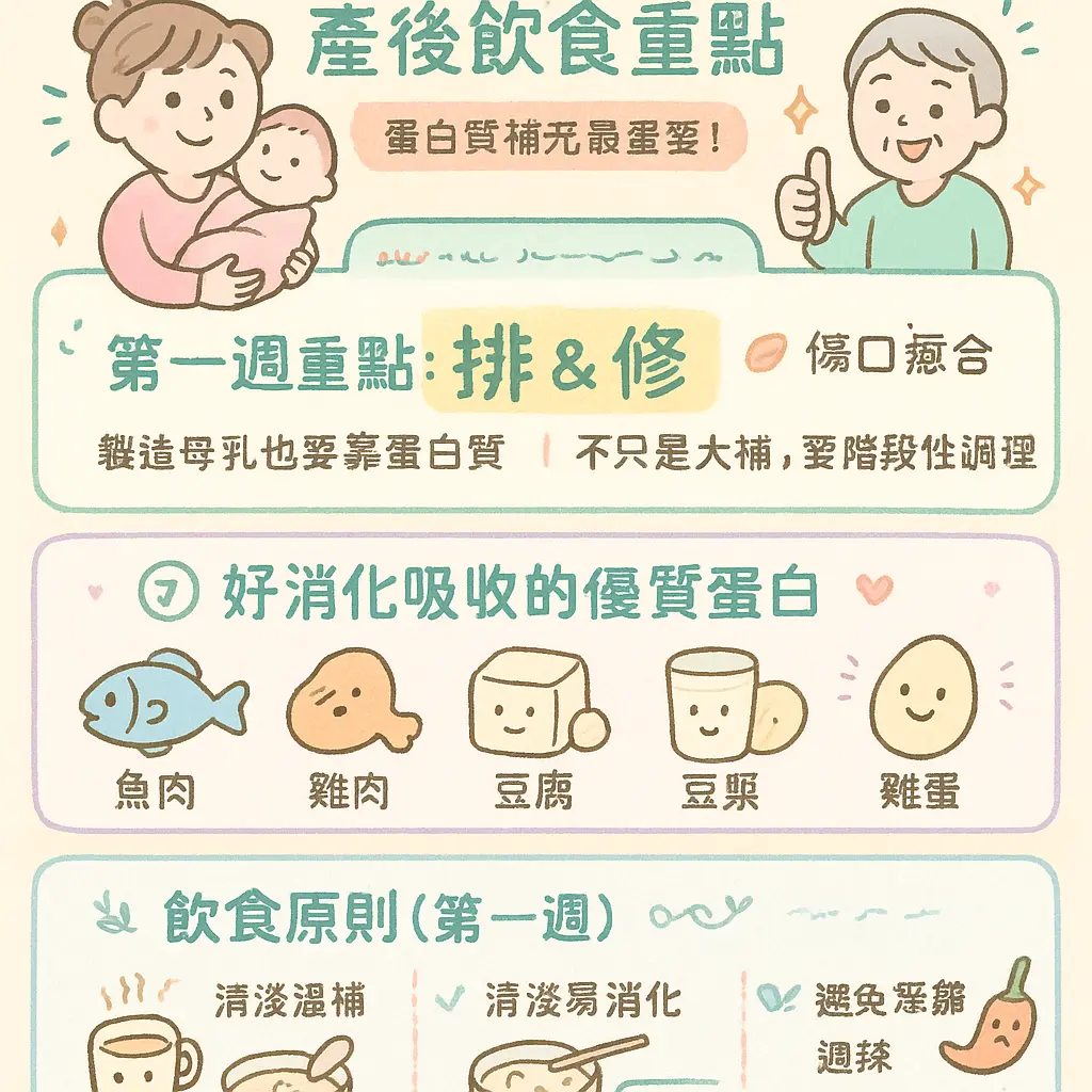 月子餐第一週食譜 - 產後飲食