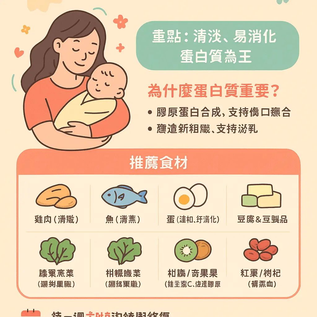 月子餐第一週食譜 - 產後調理