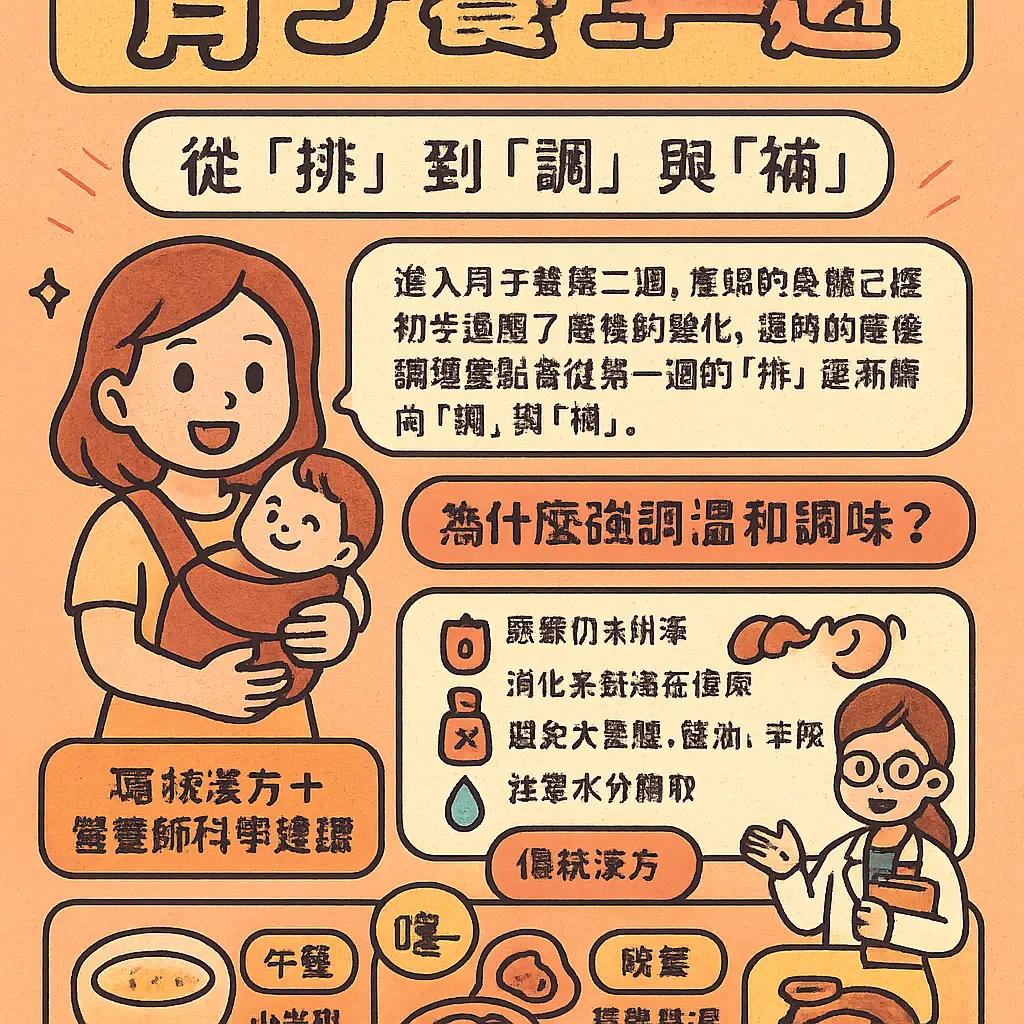 月子餐第二週食譜 - 產婦